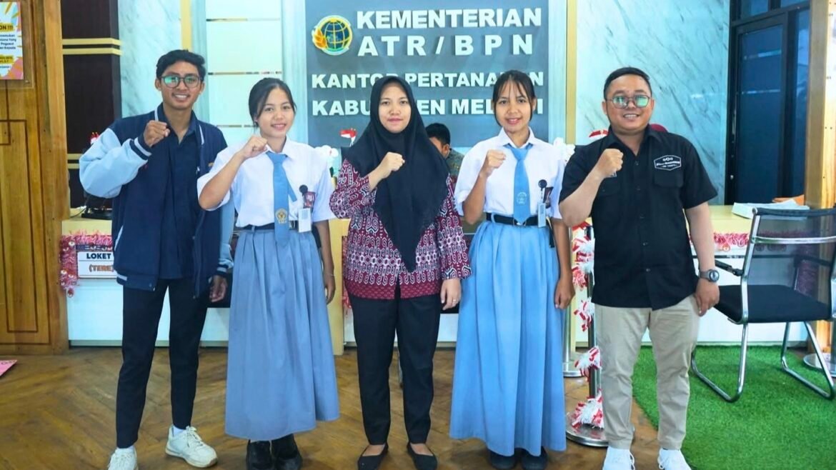 SMK Sabjanoba Nanga Pinoh Kabupaten Melawi Melakukan Kunjungan Kerja Ke Kantor Pertanahan Kabupaten Melawi. 01 September 2025