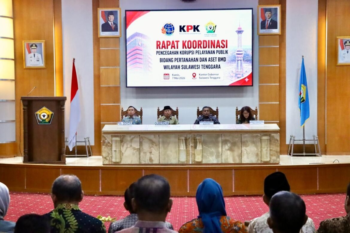 Rakor Kementerian ATR/BPN Bersama KPK dan Pemerintah Daerah se-Sultra, Hasilkan Komitmen Pencegahan Korupsi dan Peningkatan Ekonomi Daerah