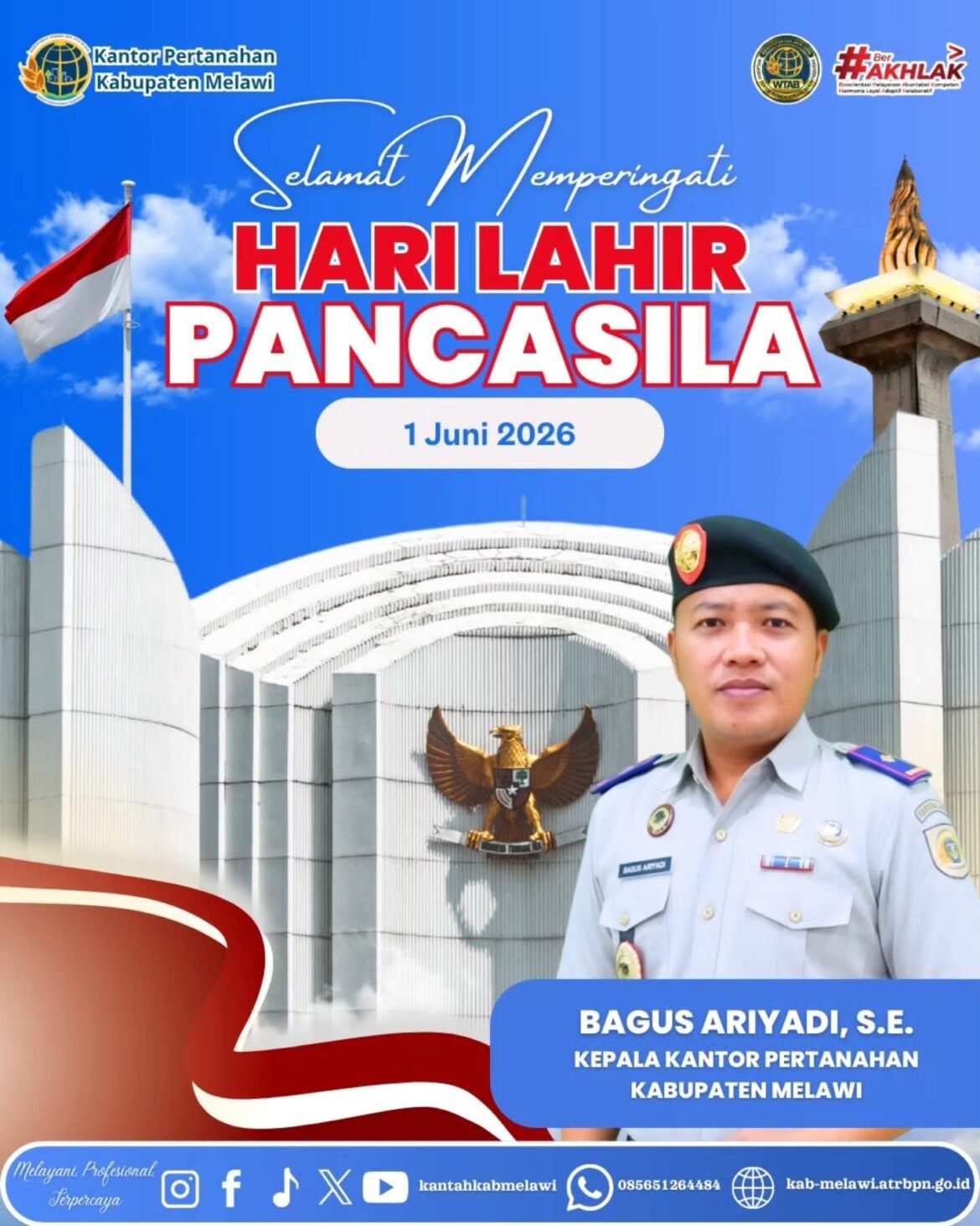 Selamat Memperingati Hari Lahir Pancasila, 1 Juni 2026🇮🇩
