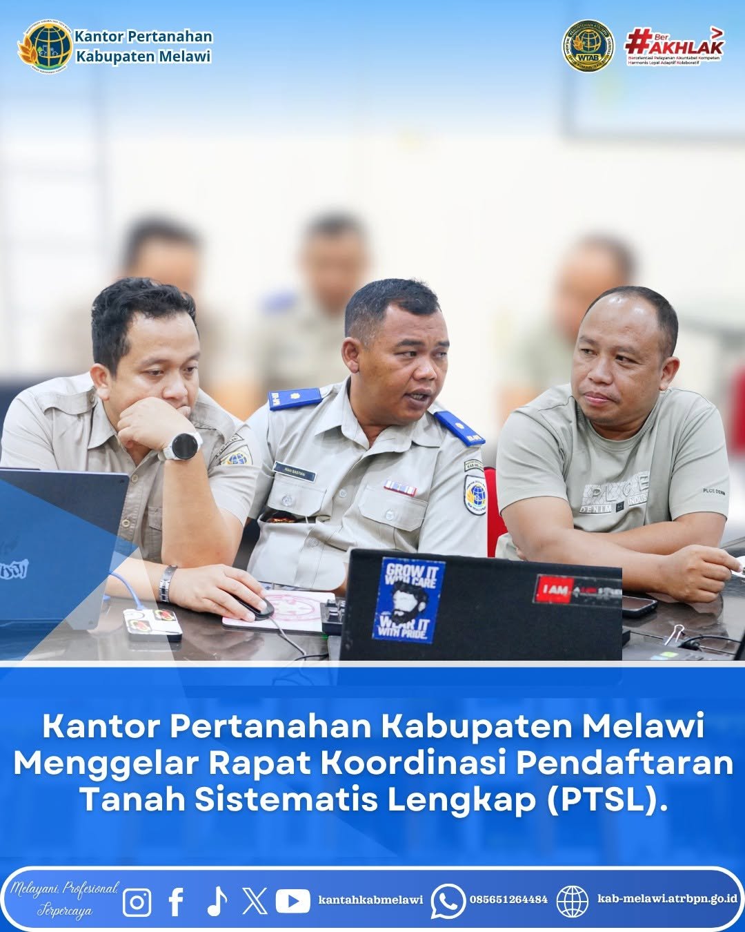 Rapat Koordinasi Program Pendaftaran Tanah Sistematis Lengkap (PTSL) untuk Tahun Anggaran 2026. Pada Senin 22 Juni 2026 2