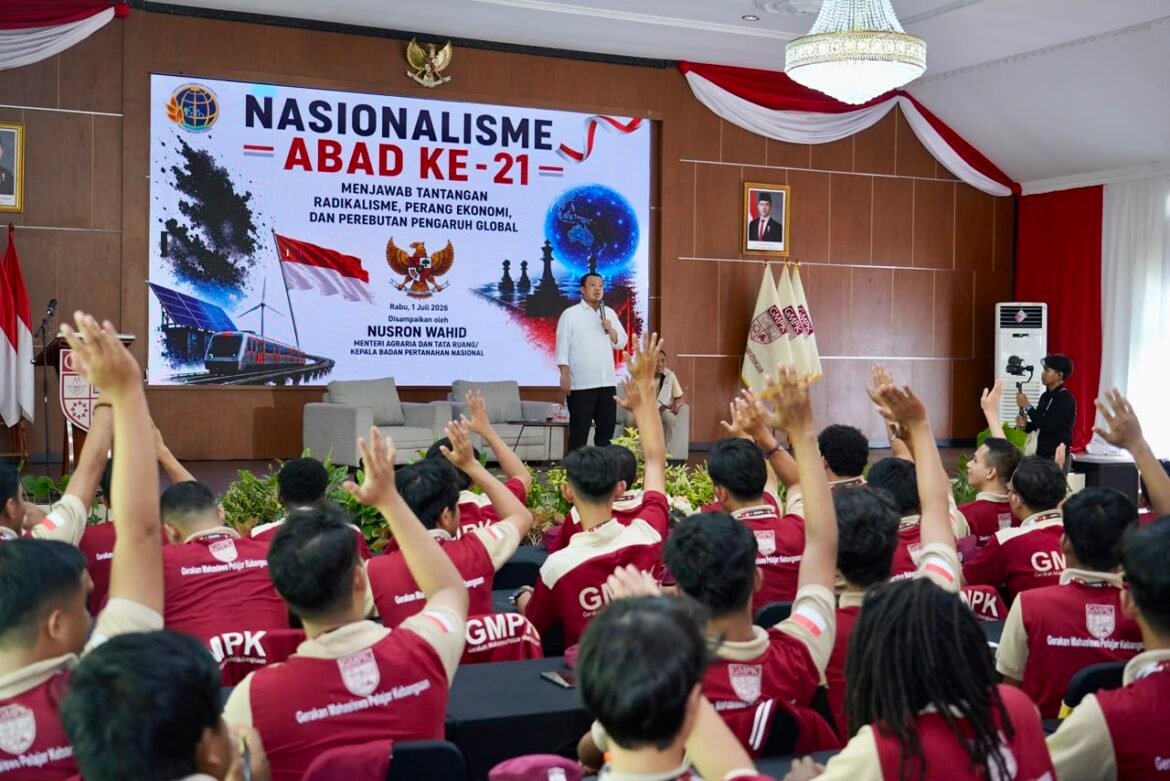 Jadi Pembicara di Diklat Pratama DPP GMPK, Menteri Nusron: Nasionalisme Menjadikan Bangsa yang Kuat