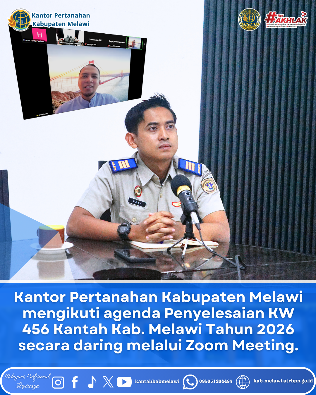 Kantor Pertanahan Kabupaten Melawi telah mengikuti agenda “Kegiatan Penyelesaian KW 456 Kantah Kab. Melawi Tahun 2026”.