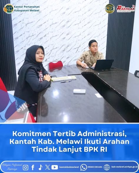 Kantor Pertanahan Kabupaten Melawi mengikuti agenda Zoom Meeting “Coaching Clinic Tindak Lanjut Hasil Pemeriksaan Badan Pemeriksa Keuangan (BPK) RI”.