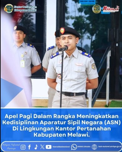 Kantor Pertanahan Kabupaten Melawi gelar Apel Pagi 29 September 2026.